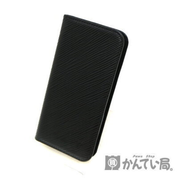 Louis Vuitton iPhone Folio Case Epi Leather Noir Black LV - Picture 1 of 6